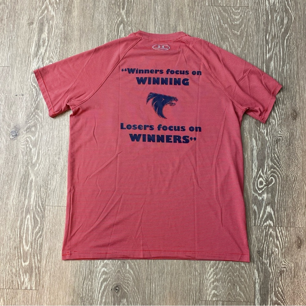 Under Armour Lake Aquatics Red Tee Medium NWOT